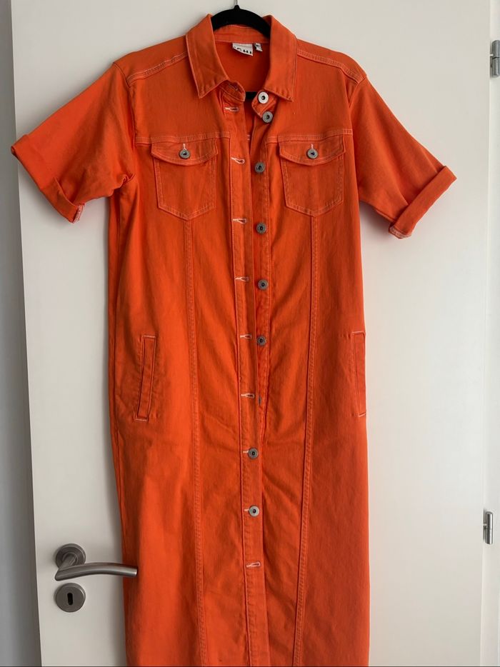 Robe en jean orange ICHI - photo numéro 5