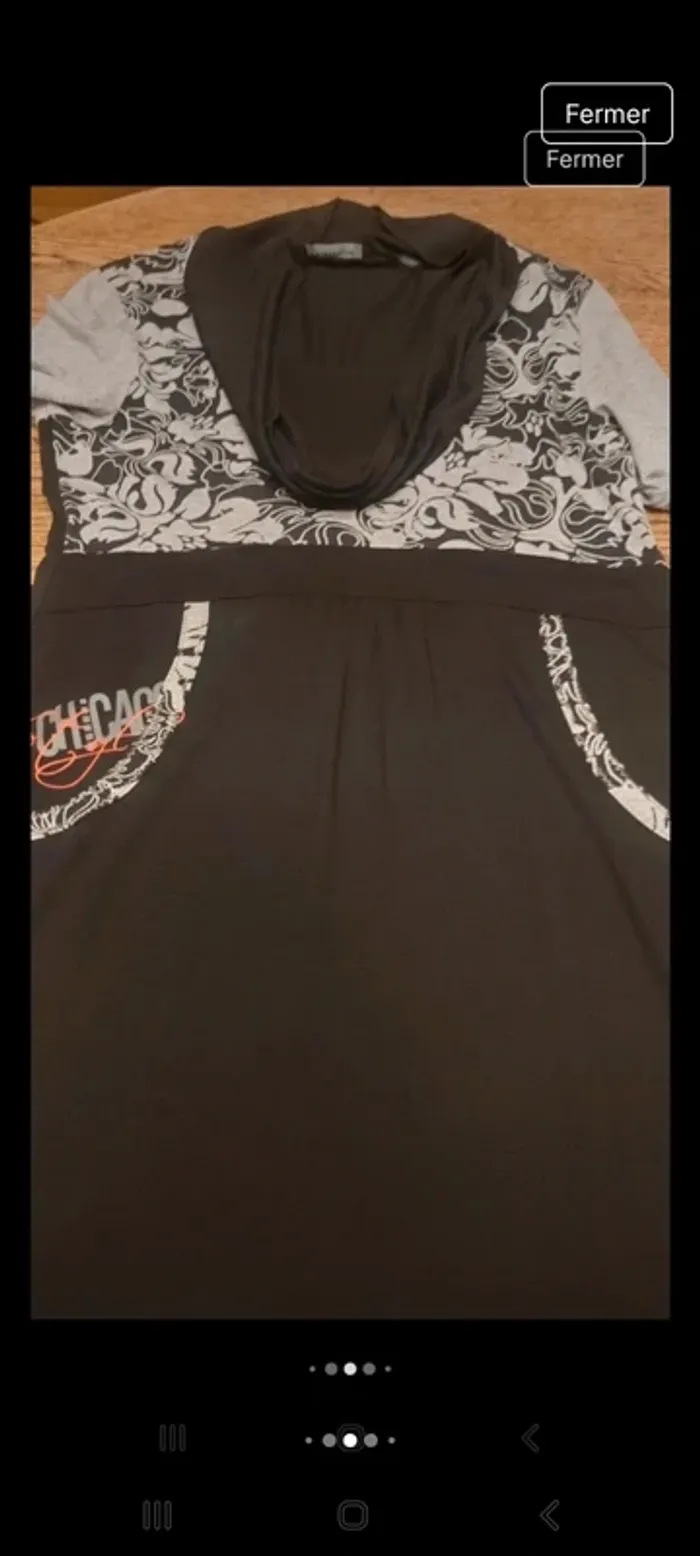 Jolie Robe Taifun noire et gris fr/be 42 - photo numéro 12