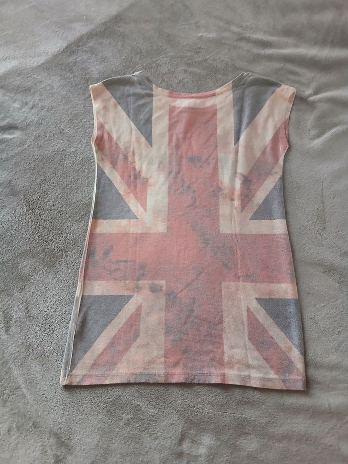 Top Bershka Union Jack avec Détails Bijoux Taille S - photo numéro 6