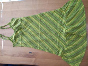 Robe d'été en coton verte MIM T.38