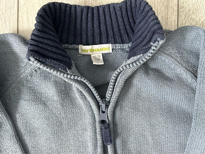 Veste gilet Vertbaudet bleue garçon 4 ans - photo numéro 2