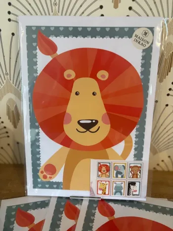 Affiches “Jungle Cirque” pour chambre enfant