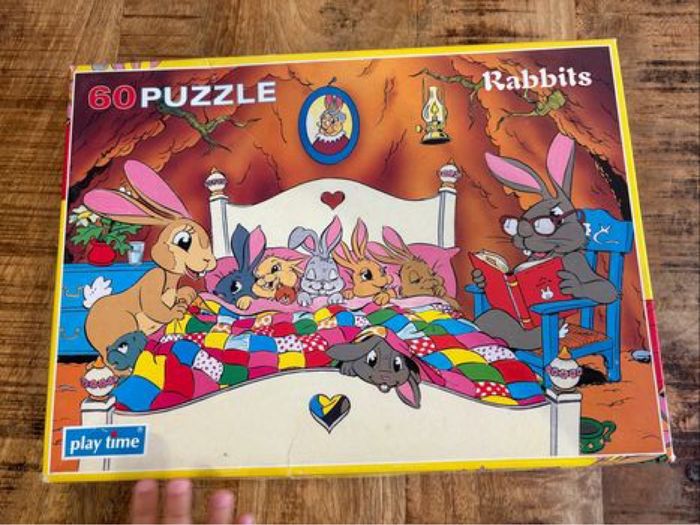 Puzzles vintage lapins - photo numéro 2