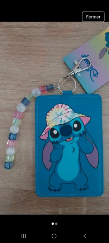 Porte Carte Stich ( Bus , cantine , carré d'identité)