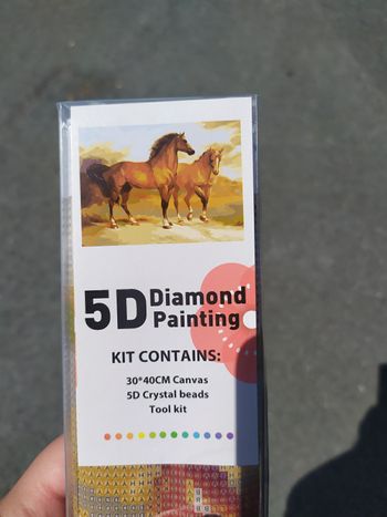 Diamond painting cheval