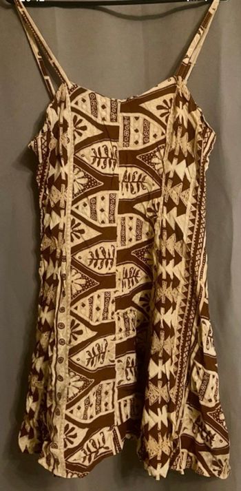 Robe à motifs »Pourquoi Pas »beige et marron 