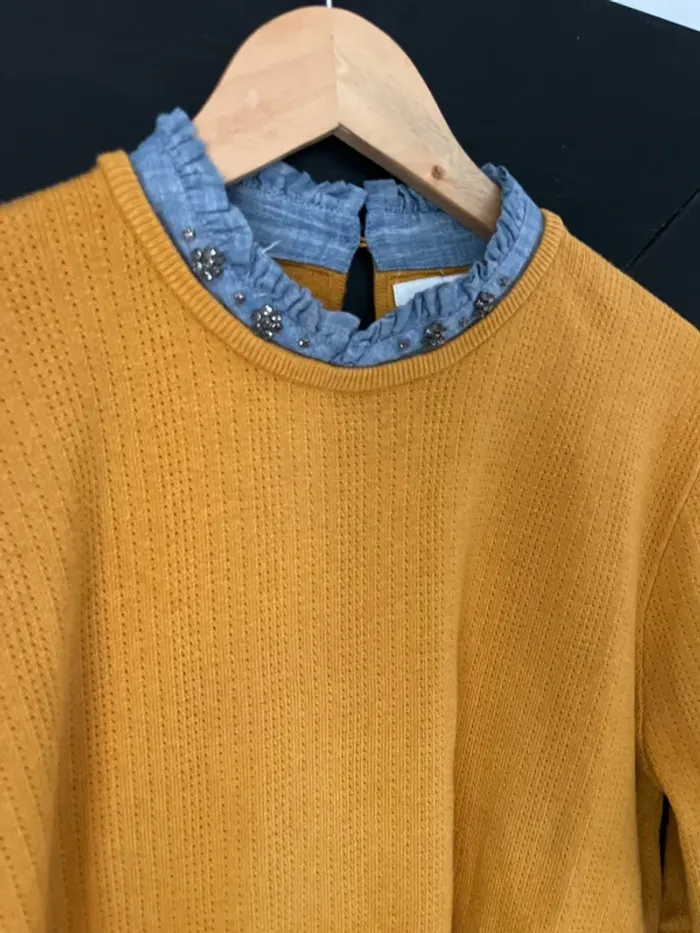 Pull effet chemise neuf Camaïeu - photo numéro 2