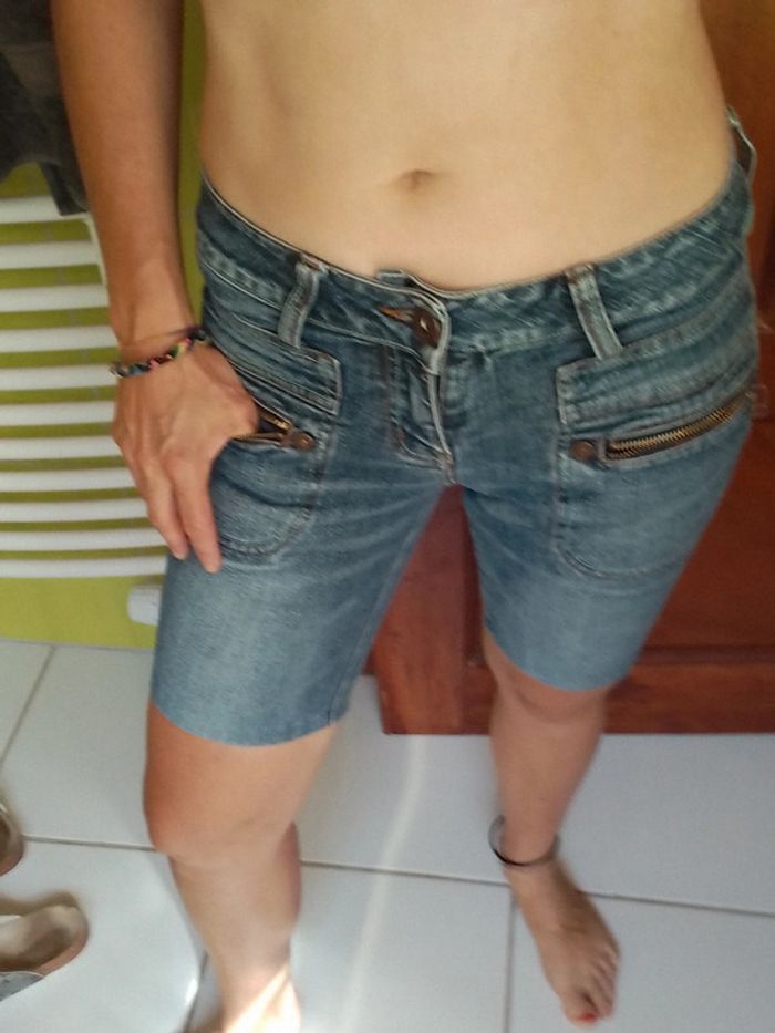 Short en jeans femme Viamos - photo numéro 2