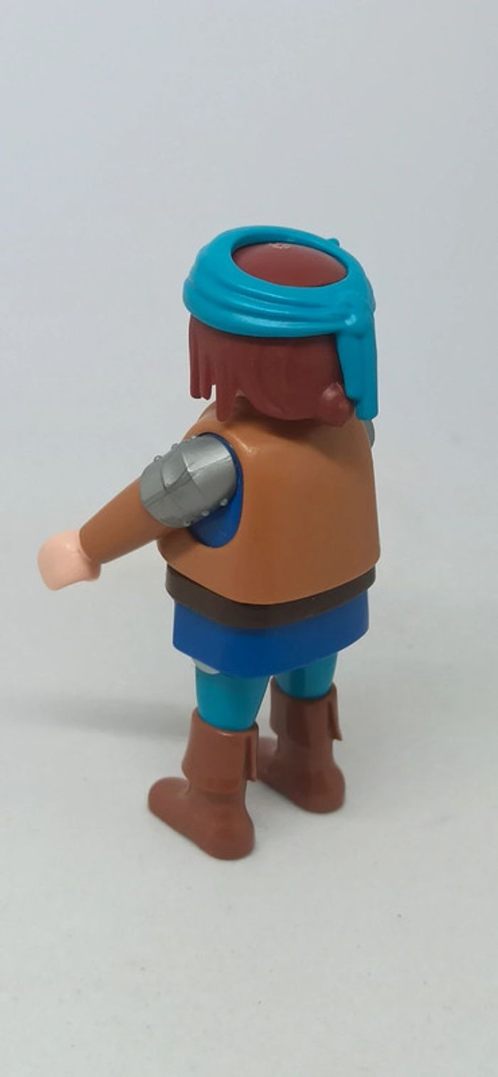 Homme chevalier avec bandana bleu playmobil - photo numéro 3