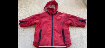 Parka doublée polaire orchestra rouge et noire