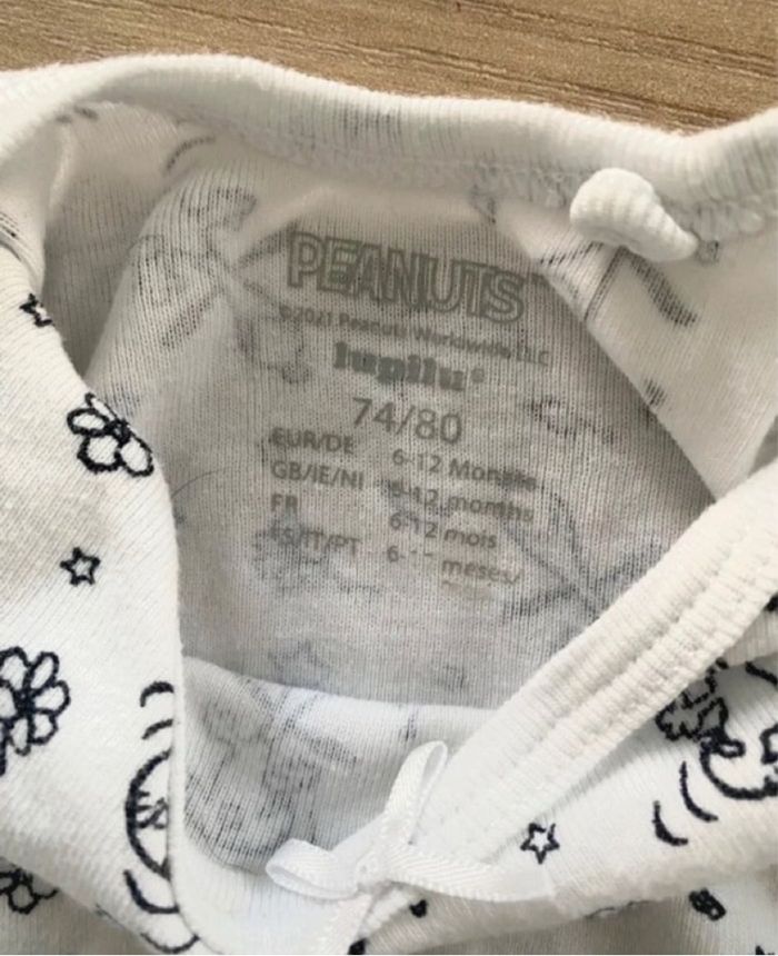Bodies bébé garçon blanc à motifs Lupilu 12 mois - photo numéro 4