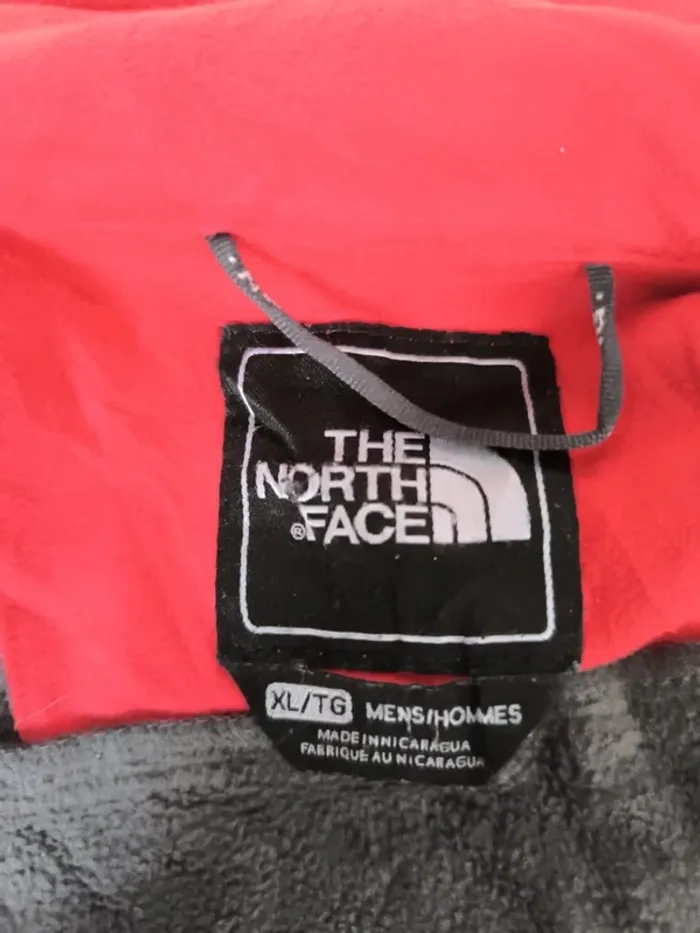 Jacket The North face XL Homme rouge/gris logo blanc Apex Y2K - photo numéro 5