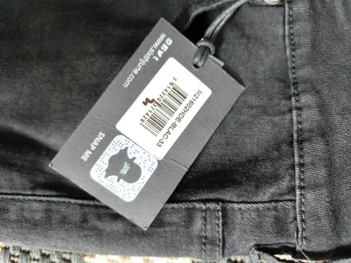 Jean cargo noir Sixth June – Taille 33 – Neuf avec étiquette - photo numéro 6