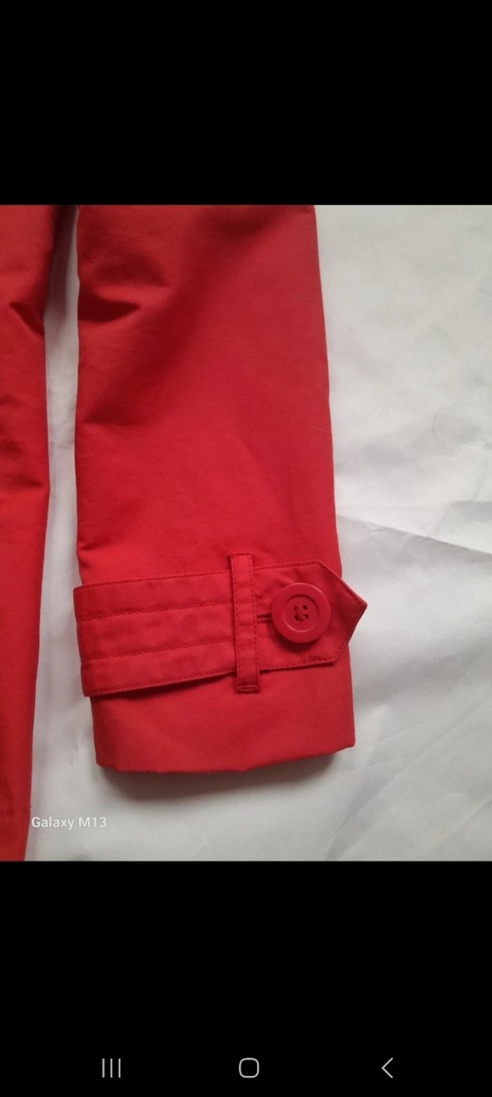 Manteau Trench femme rouge à gros boutons Tex Woman taille 40 - photo numéro 5