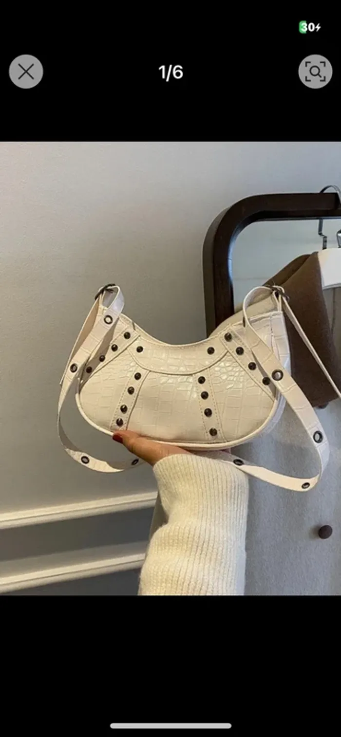 Sac à main blanc