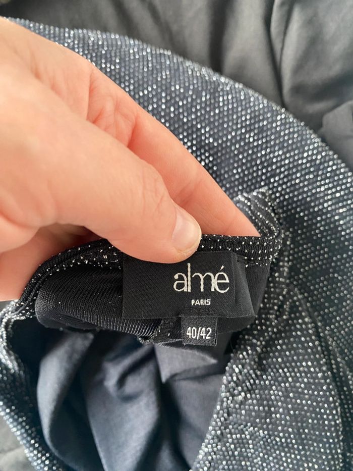 Robe noire argentée almé taille 40/42 - photo numéro 5