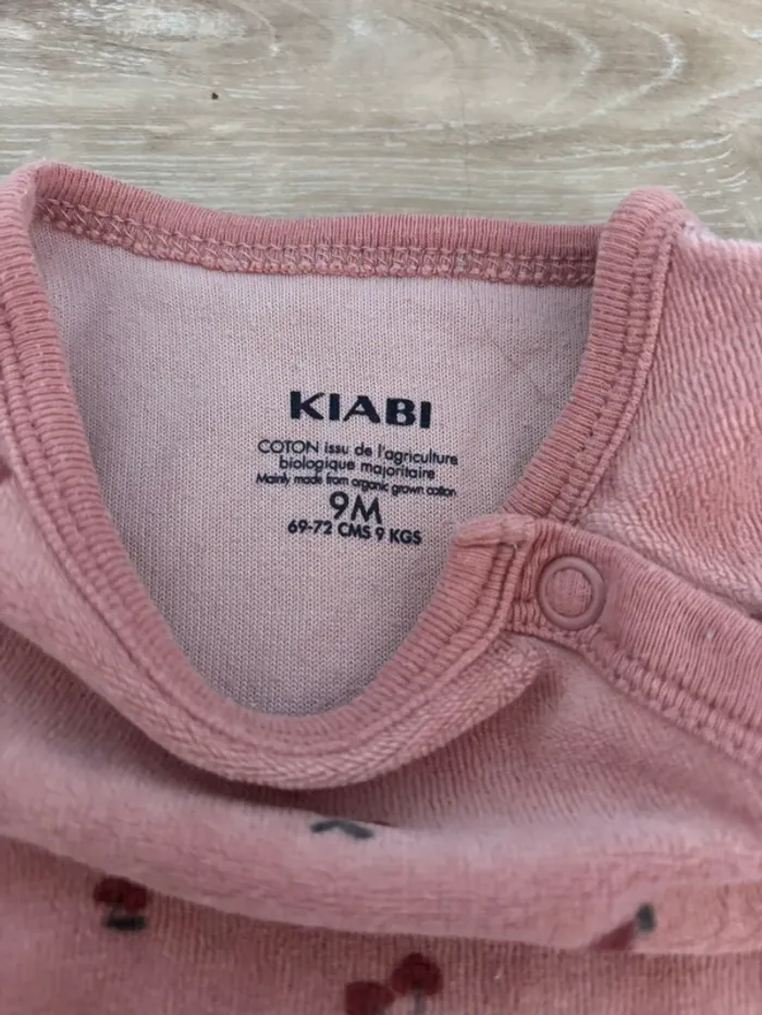 Pyjama 2 pièces bébé fille taille 9mois - photo numéro 3