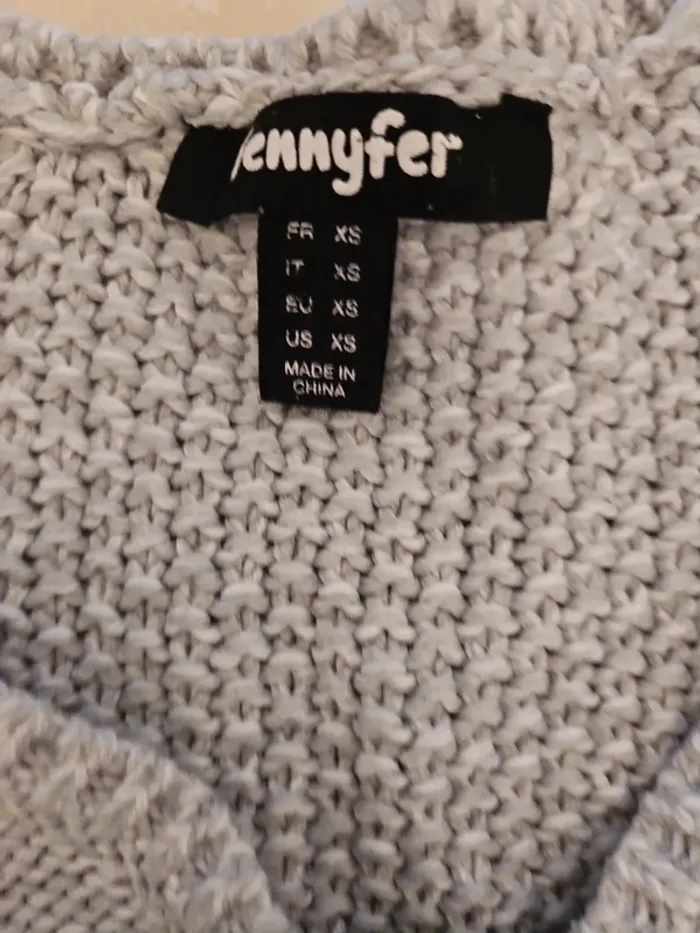 pull laine gris - photo numéro 3