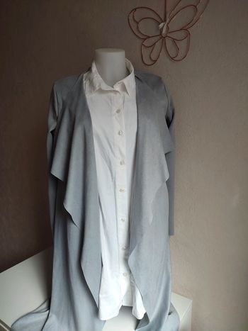 Gilet long gris taille M/L