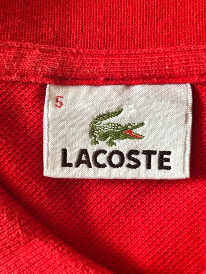Polo Lacoste rouge - photo numéro 4