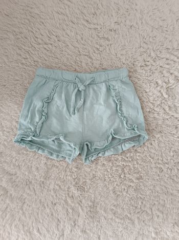 Short vert fille 