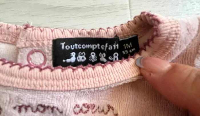 Grenouillère x2 Taille 1 mois - photo numéro 3