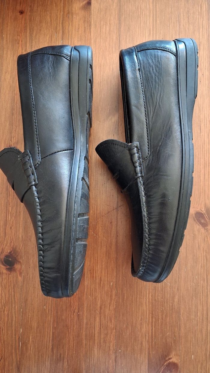 Chaussures cuir mocassin Vintage 44 - photo numéro 4