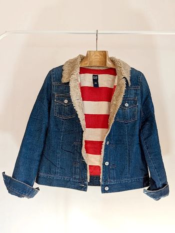 Veste en jean GAP doublée en laine – Style vintage et intemporel