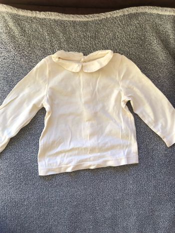 Petit haut manches longues col Claudine parfait état