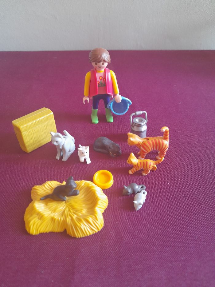 Soigneur avec chats 6139 playmobil