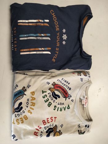 Lot de 2 t-shirts manches longues
