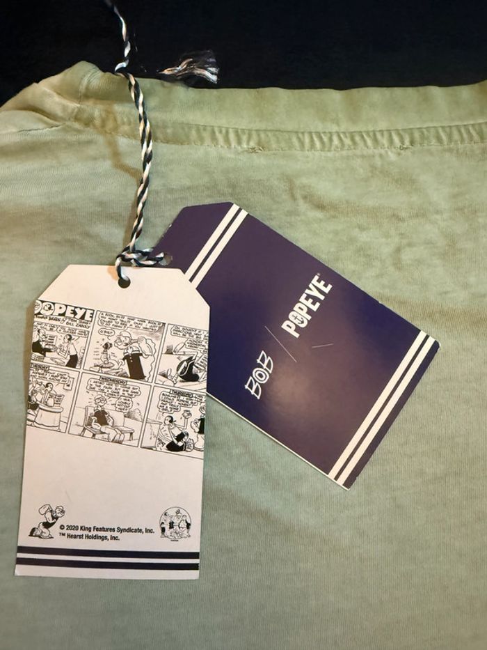 BoB – Tee-shirt "Popeye" vert olive, taille S - photo numéro 6
