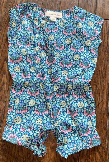 Barboteuse la petite collection Valeur 49 euros 6 mois Liberty