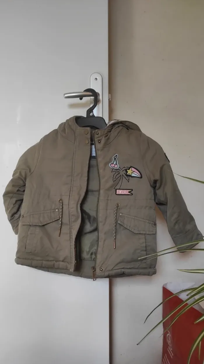 Manteau Kiabi 3 ans Kaki - photo numéro 7
