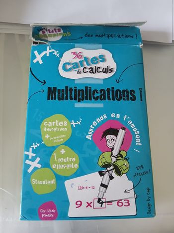 Jeux de cartes pour apprendre les multiplications