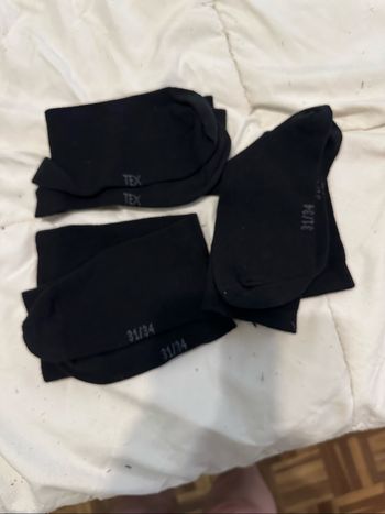 Lot de 3 paires de chaussettes noires 31/34 neuves mixtes