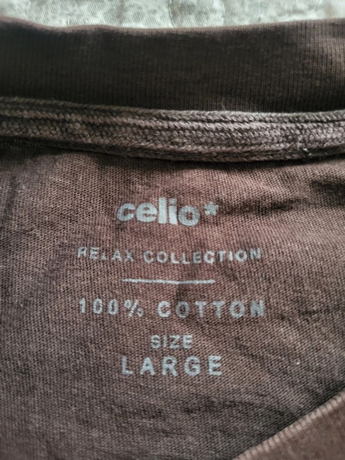 Tee shirt marron celio - photo numéro 3