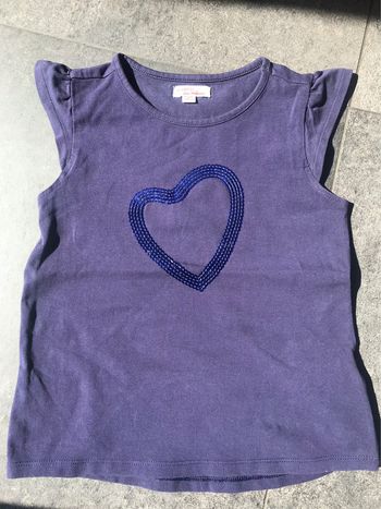 T-shirt bleu indigo 5 ans DPAM