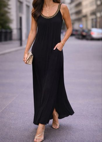 Robe longue noire 