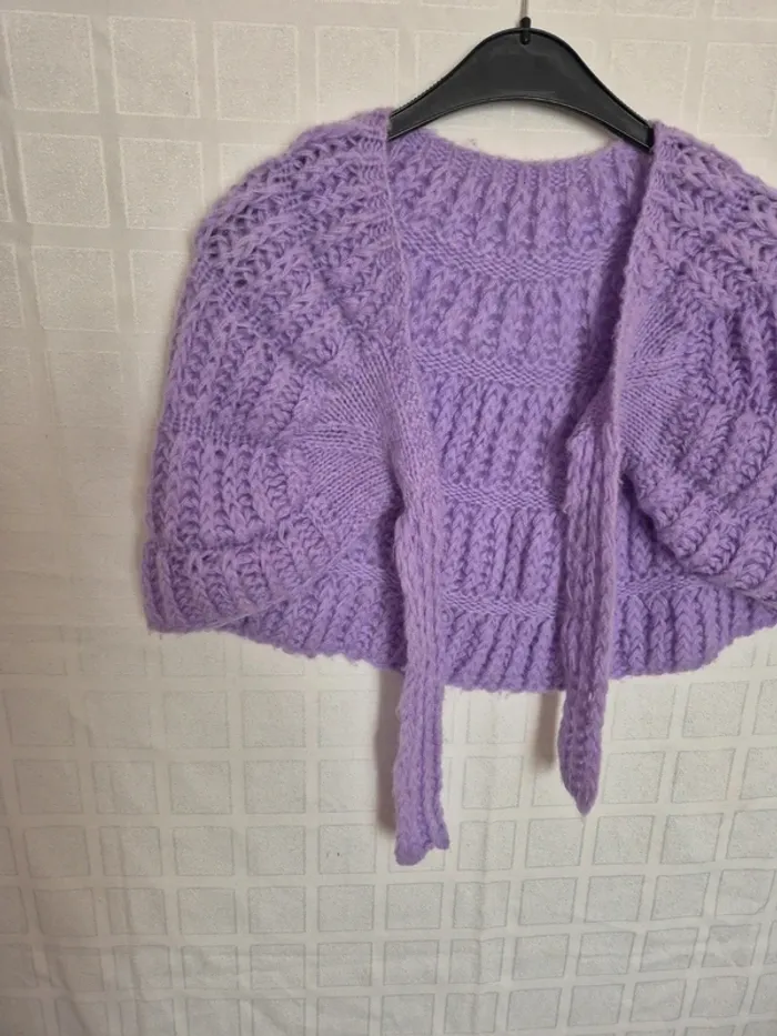 cache épaule ou bolero en laine - photo numéro 2