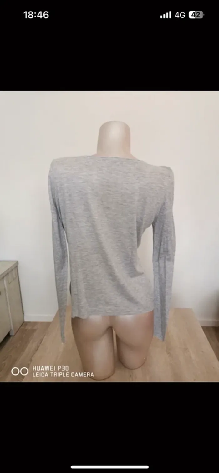 Pull camaïeu gris - photo numéro 2