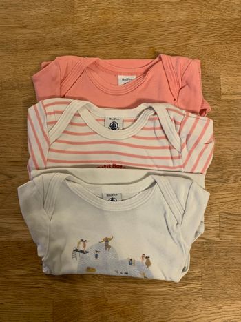 Lot de 3 bodies 👶🏻 Petit Bateau