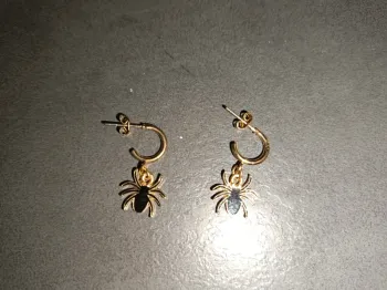Boucles d'oreilles araignée
