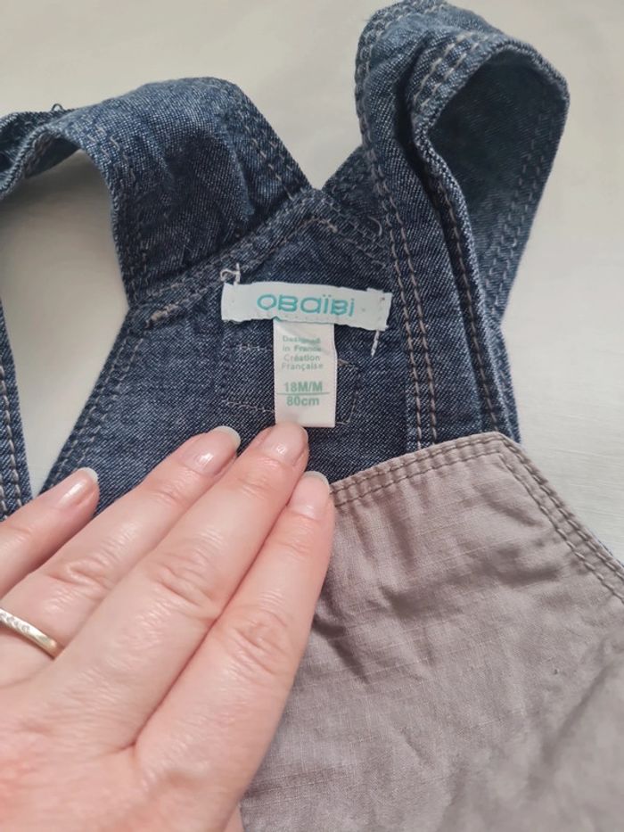 Salopette courte 18 mois Obaïbi - photo numéro 4