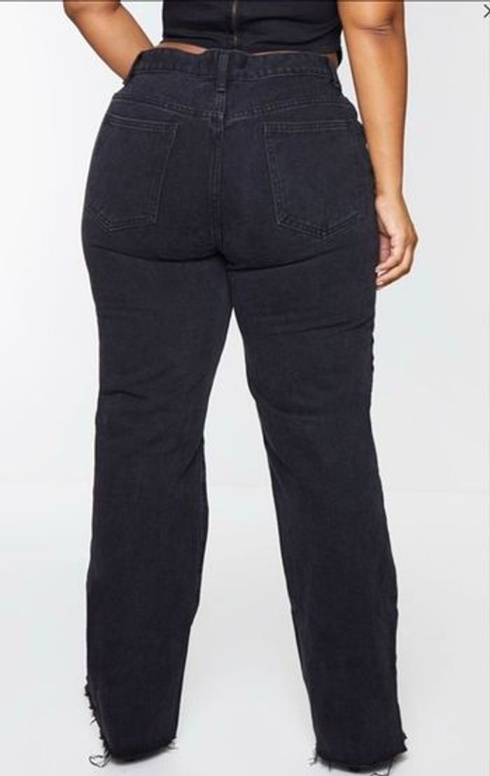 PRETTYLITTLETHING PLUS JEAN DROIT LONG NOIR - photo numéro 5