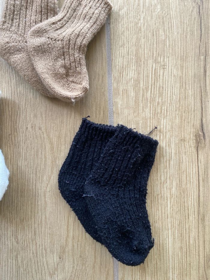 Lot 5 paires de chaussettes chaudes 6-12 mois - photo numéro 4