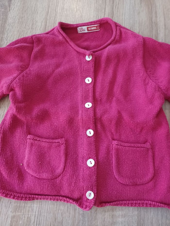 Gilet bordeaux 18 mois