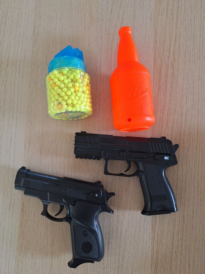 Jouet pistolet à billes avec 1 cible et 1 lot de billes. - photo numéro 4