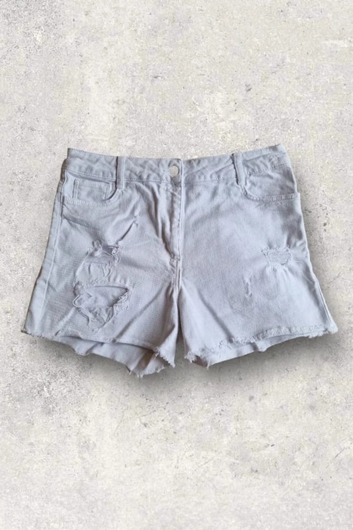 Short Sandro en jean blanc taille 36