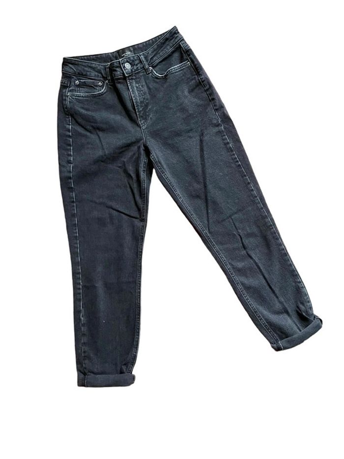 Jeans gris foncé taille haute Vero Moda taille 27/32 très bon état - photo numéro 2